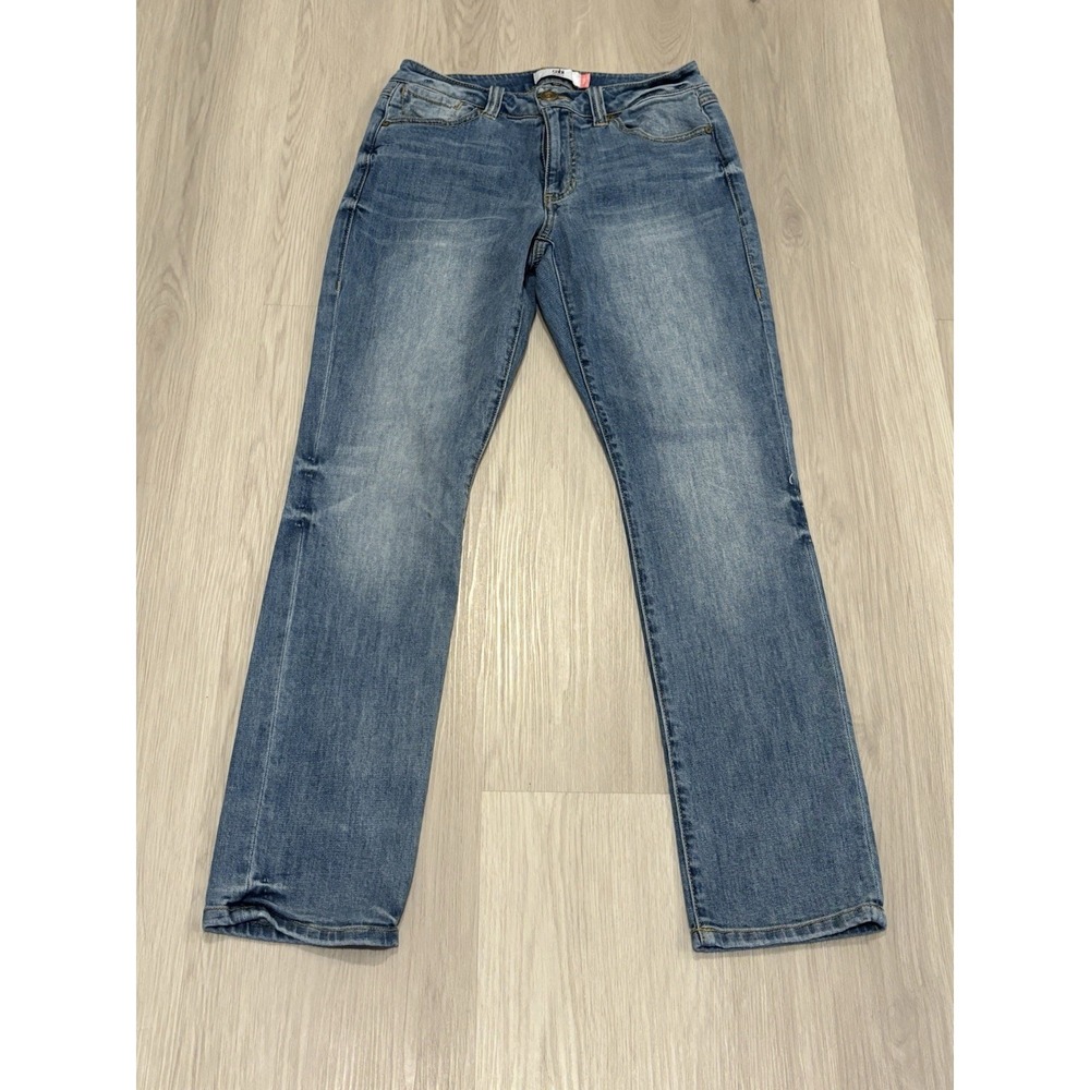CAbi High Straight Jeans‎ Womens 4 Blue Denim Light Wash Stretch 5309